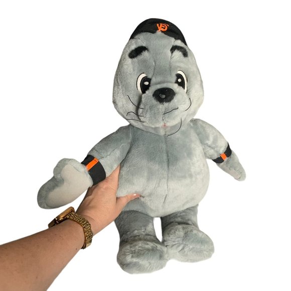 Build a Bear Lou Seal MLB San Francisco Giants Plush Toy Stuffed Animal Baseball - Picture 1 of 8